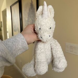 Jellycat Medium Fuddlewuddle Elephant Plush White Unicorn Toy